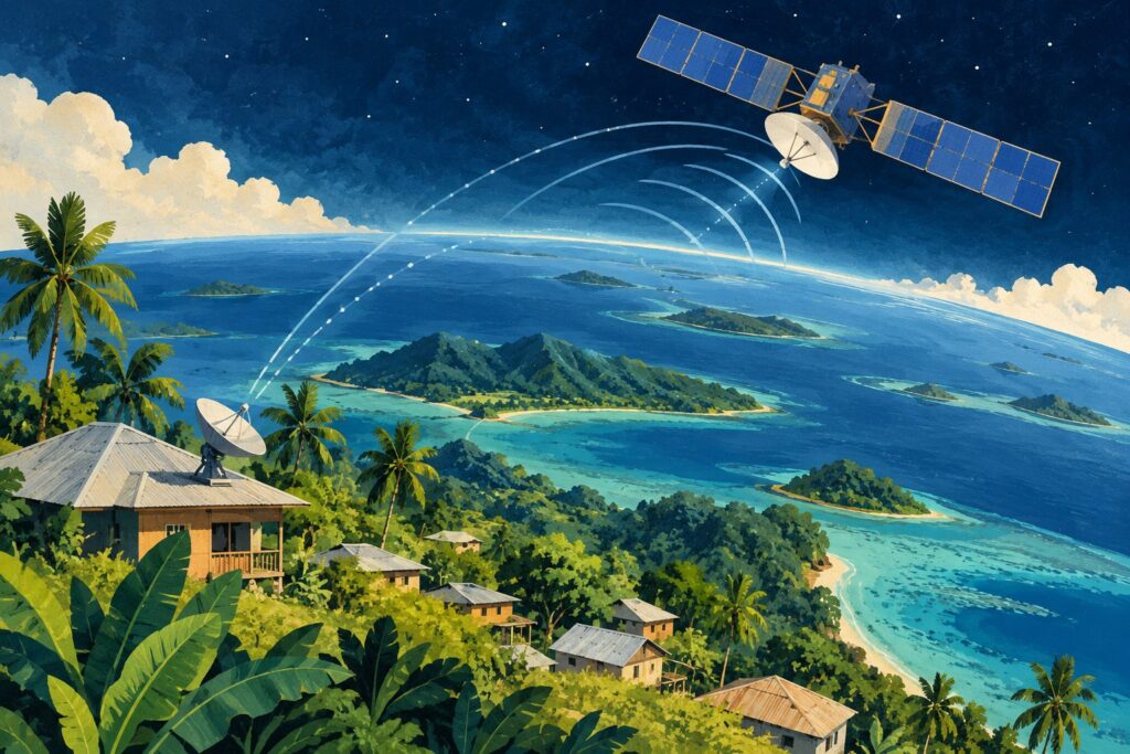 Editorial illustration: ‘Vanuatu is a Fertile Ground for the Space Industry’