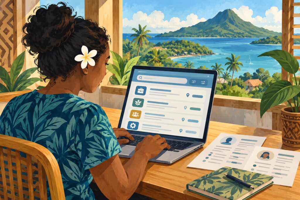 Editorial illustration: Wokikik.vu is now VanuatuWok.vu