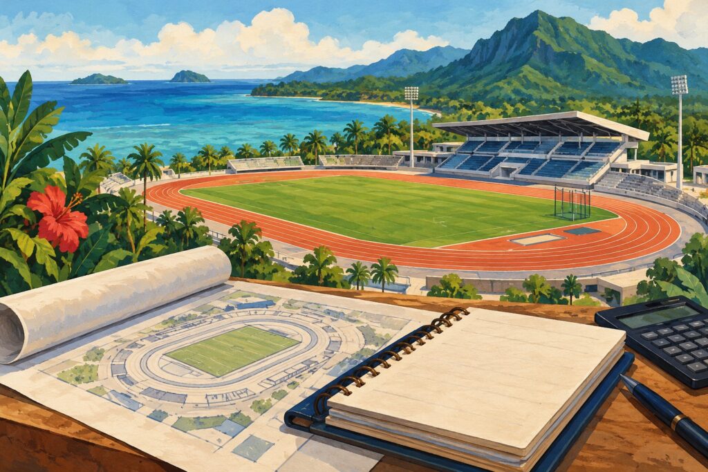 Editorial illustration: Samoa to spend US$11 million on Pacific Games 2019