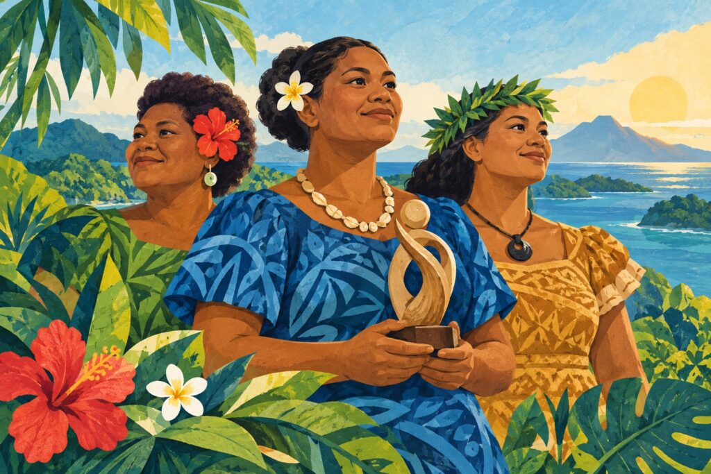 Editorial illustration: The Australian High Commission recognises three outstanding women